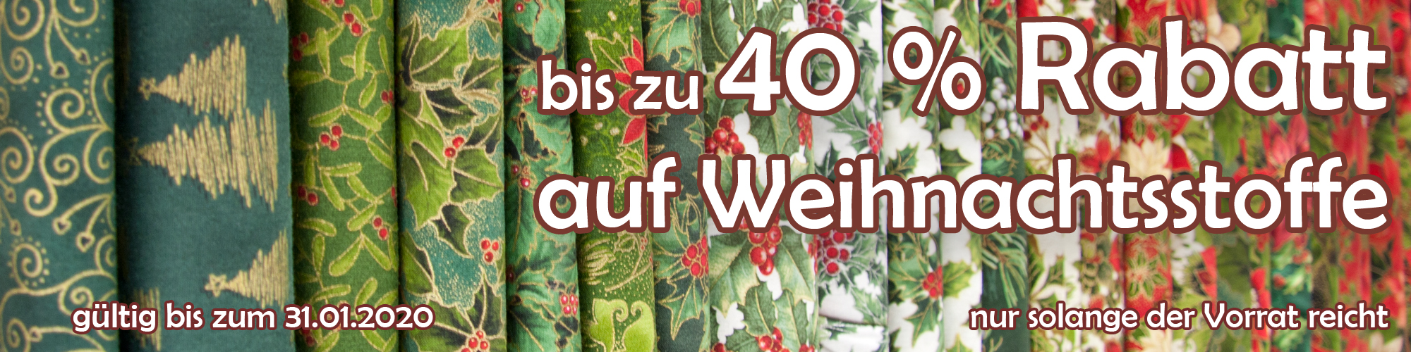 Weihnachtsstoffangebote