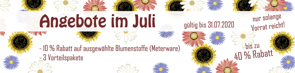 Blumenstoff-Angebote