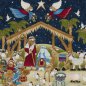 Preview: Panel 90 x 110 cm, Jesus-Krippe mit Figuren