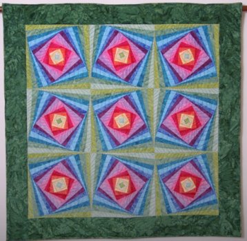 Quilt - Tanzende Quadrate
