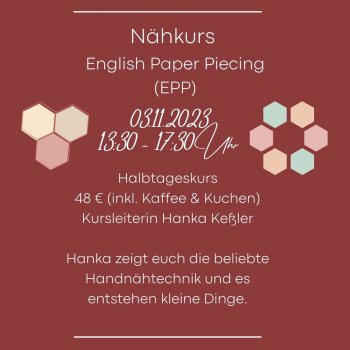 Kurs 06 - Englisch Paper Piecing (EPP)