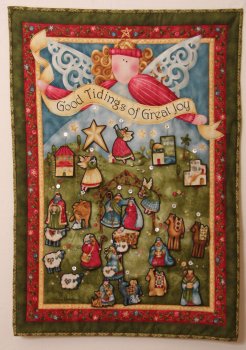 Adventsbehang mit Ornamenten