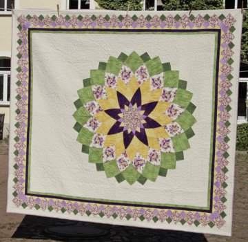 Quilt - Große Dahlie