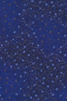 Falscher Uni navyblau, Rosenranken, floral