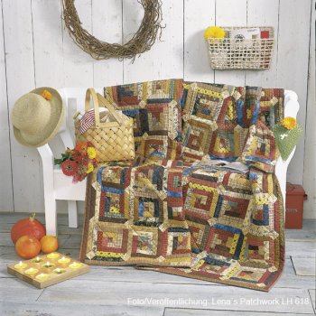Quilt - Landhaus Log Cabin