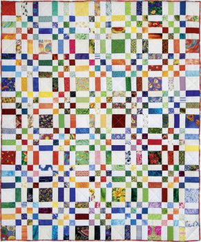 Rechtecke im Spiel mit Quadraten kleiner Quilt