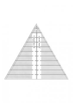 Dreiecklineal Clear View Triangle - 12 Inch