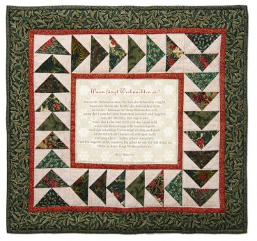 Quilt Weihnachtsgedicht