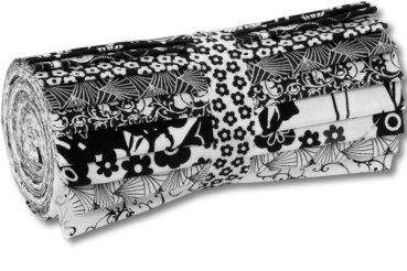 Rollimopsi 6 1/2 Inch, Schwarz-Weiß