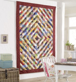 Aboquilt Hell-Dunkel diagonal Materialpackung