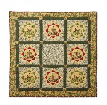 Patchworkdecke - Italien Mitteldecke