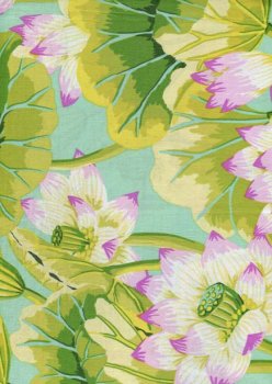 Kaffe Fassett, GP093 Green, Lake Blossoms