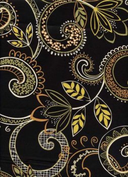 Großes Paisley mit viel Schwarz