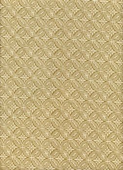 Goldbeige Kreisornament auf Beige