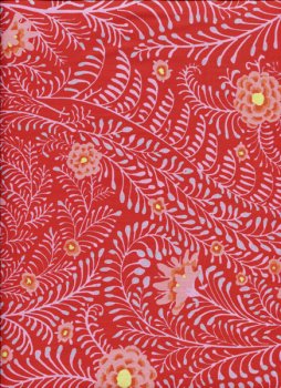 Kaffe Fassett, GP147 Red, Ferns