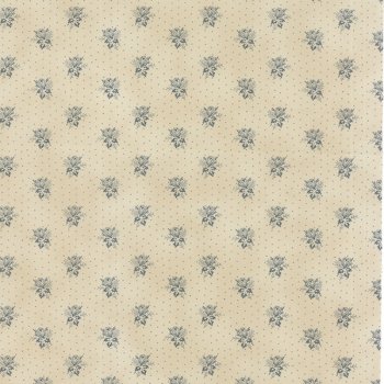 Feine, blaue Blumenbouquets auf Beige