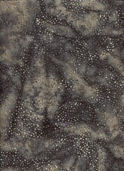 Batik, anthrazit-grau verwischt mit Punkten