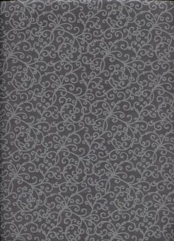 Verzweigte Ornamente, grau mit Silber