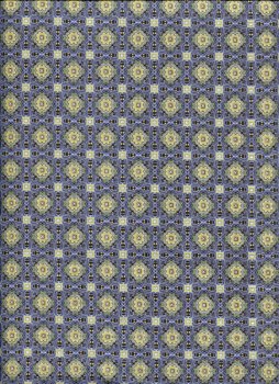 Pfingstrosenornament, blau