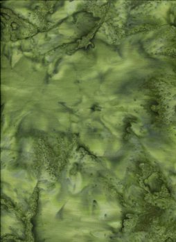 Batik, dschungelgrün verwischt