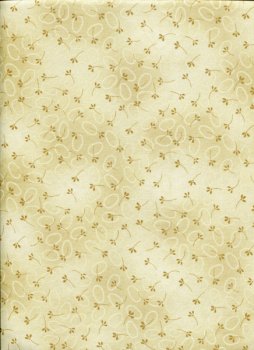 Punkte in Eierform und Blumenstengel auf Beige