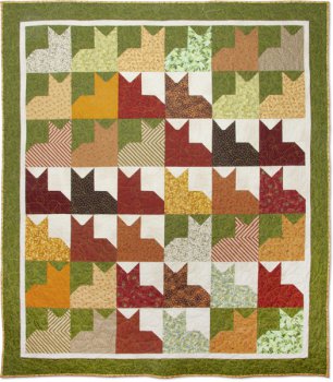 Quilt 42 Layer-Cake-Katzen