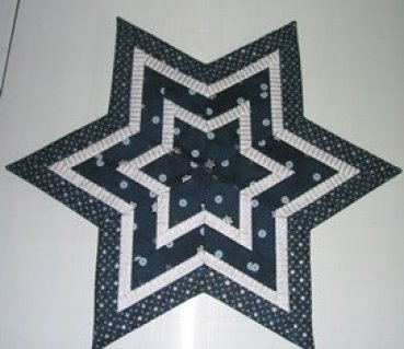 Weihnachtsstern 60 cm, eher Blau-Silber