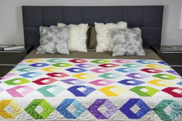 Anleitung für Quilt - Bunte Momente