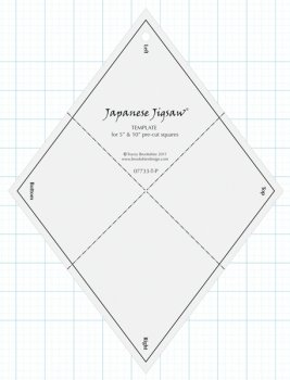 Zuschneideschablone Japanisches Puzzle - Layer Cake