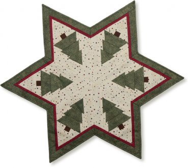 Tannenbaumstern auf Rastervlies