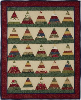 Quilt Streifenbäumchen