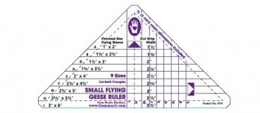 Flying Geese Ruler small 1x2 bis 3x6 Inch