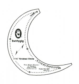 Zuschneideschablone Swirlygig