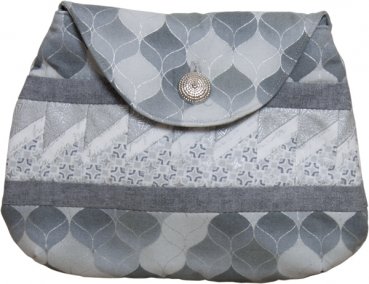 Täschchen mit Seminole - silber-grau