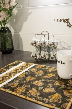 2 Tischsets mit Seminole - Kaffee
