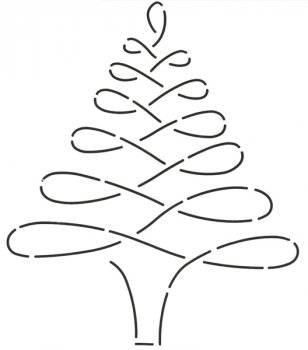 Quiltschablone - Weihnachtsbaum