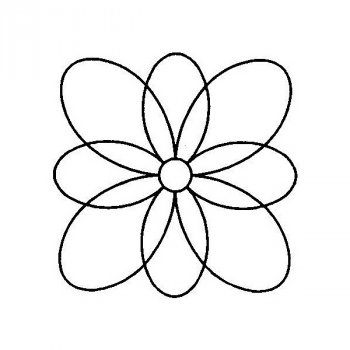 Quiltschablone - Wildblume