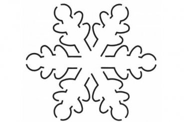Quiltschablone - Schneeflocke