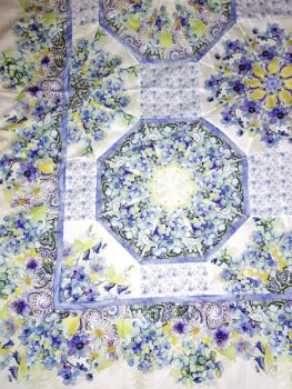 Quilt - Hortensien-Kaleidoskop