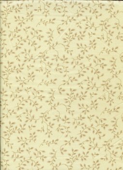 Rückseitenstoff 274 cm, Feine Zweige mit Blättchen, beige