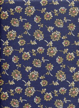 Braune Blumen auf Dunkelblau