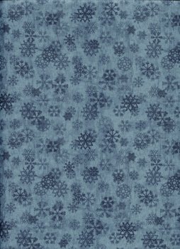 Dunkelblaue Schneeflocken auf Blau