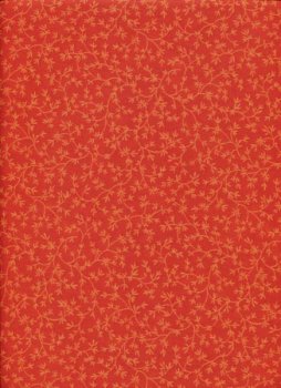Feine Ranken auf Orange