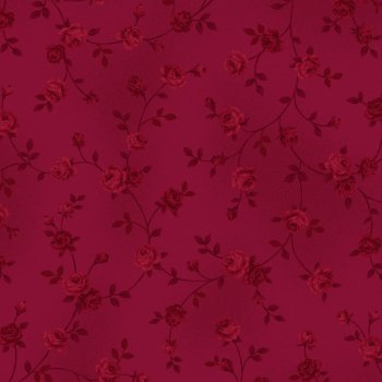 Rote Rosenranken auf Rot