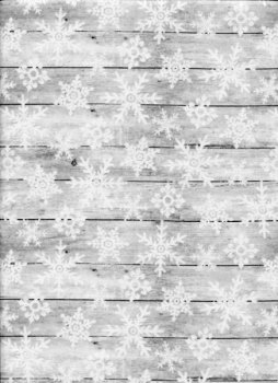 Patchworkversand Handarbeitshaus Gröbern - Schneeflocken auf grauem Holz