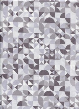 Geometrisches Muster, grau-taupe