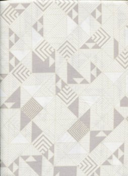 Geometrisches Muster im diagonalen Karo, beige-taupe