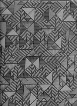 Geometrisches Muster im diagonalen Karo, dunkelgrau