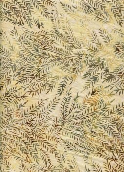 Batik, Zweige auf Beige