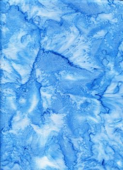 Batik, Azurblau verwischt